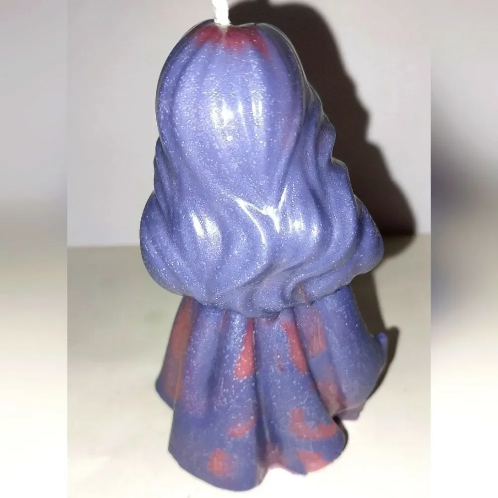 Hand crafted limited edition whimsical princess candle